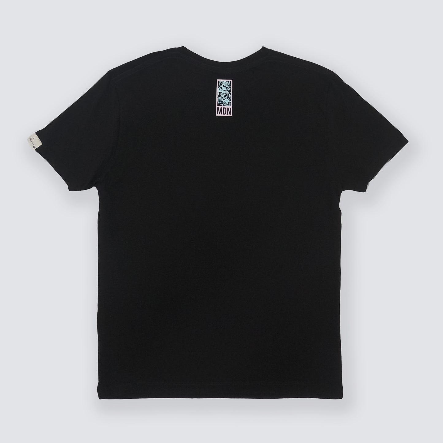 Black Design T-shirt with Buttons