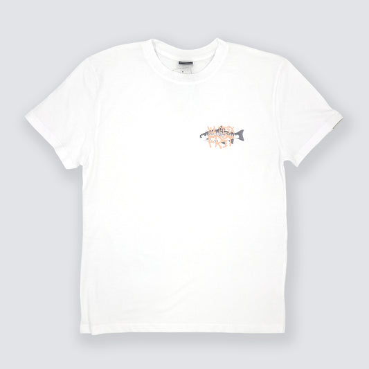 White Design T-shirt na peix frit